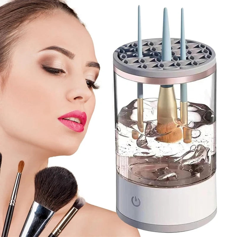 Limpiador de Brochas Maquillaje Automatico