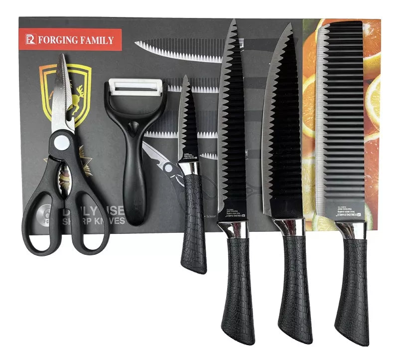 Set Cuchillos Premium De Cocina 6 PZS