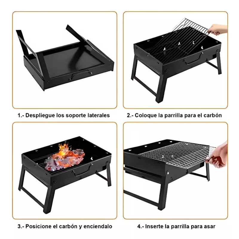 Parrillera mini Plegable